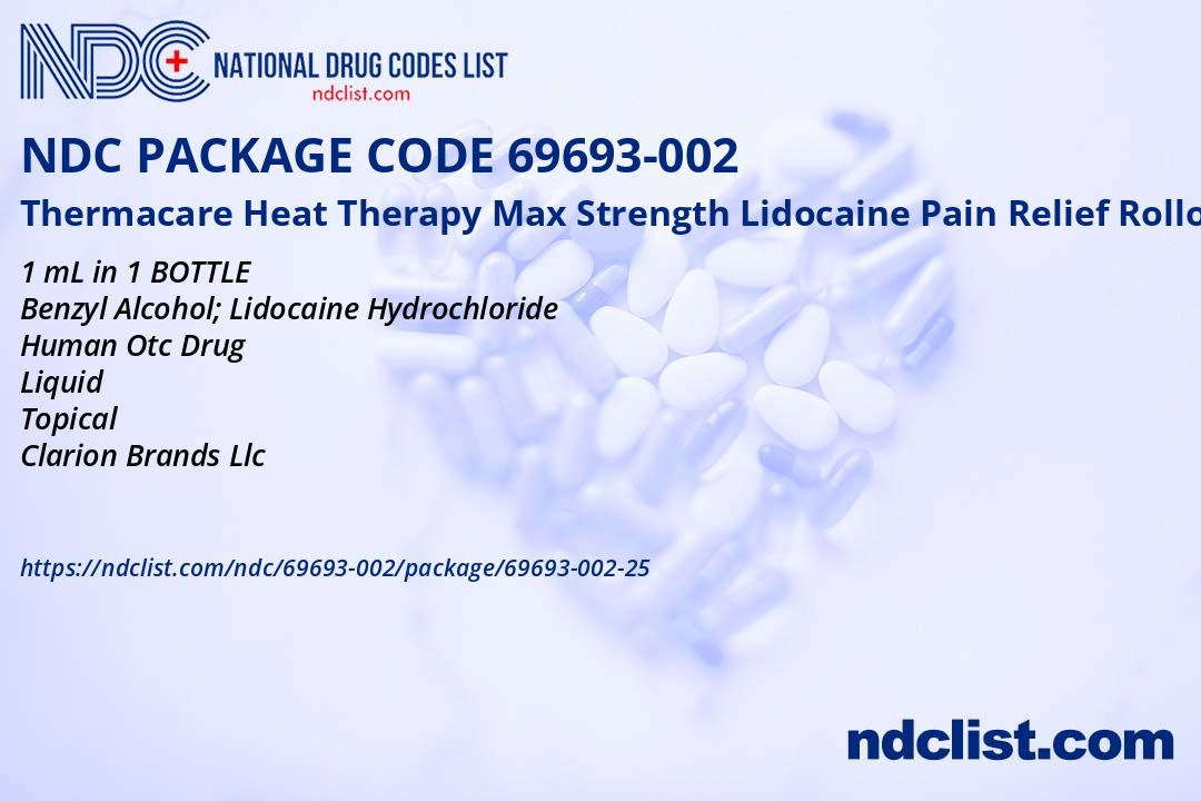 Thermacare Heat Therapy Max Str NDC Package 69693-002-25