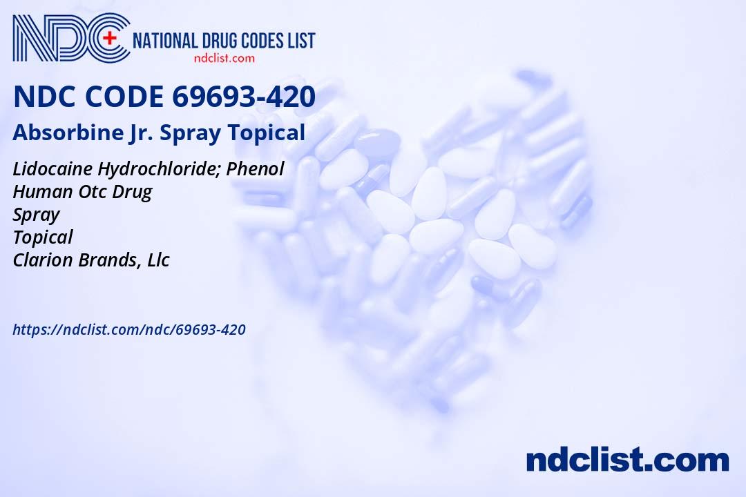 NDC 69693-420 Absorbine Jr. Spray Topical