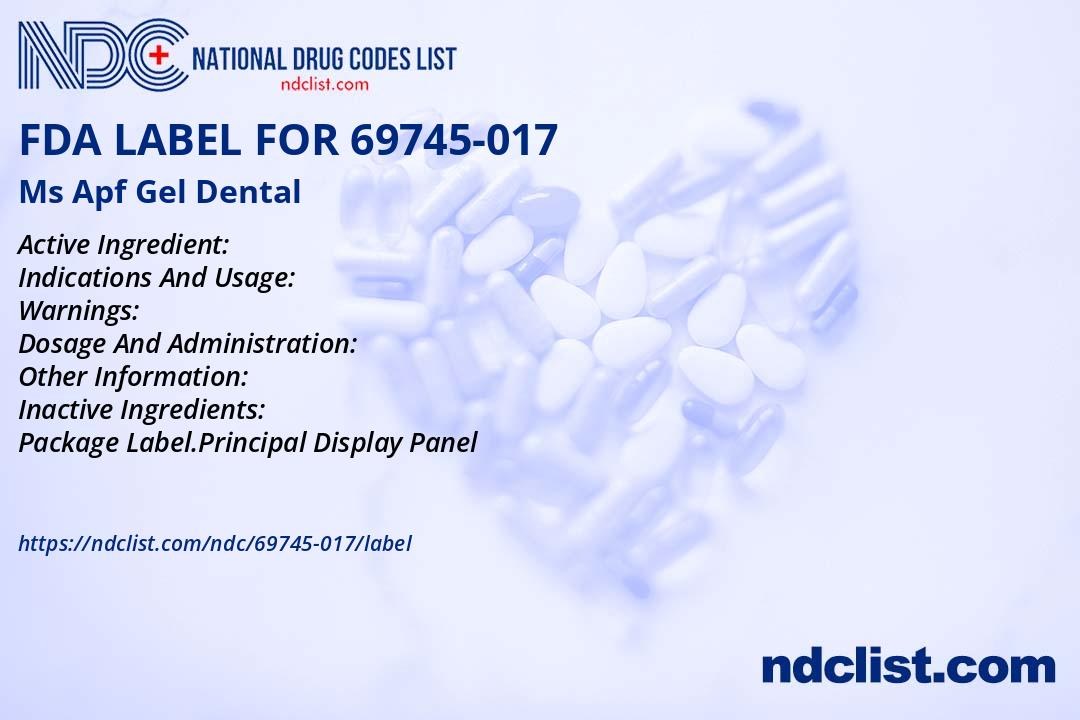 FDA Label for Ms Apf - Indications, Usage & Precautions