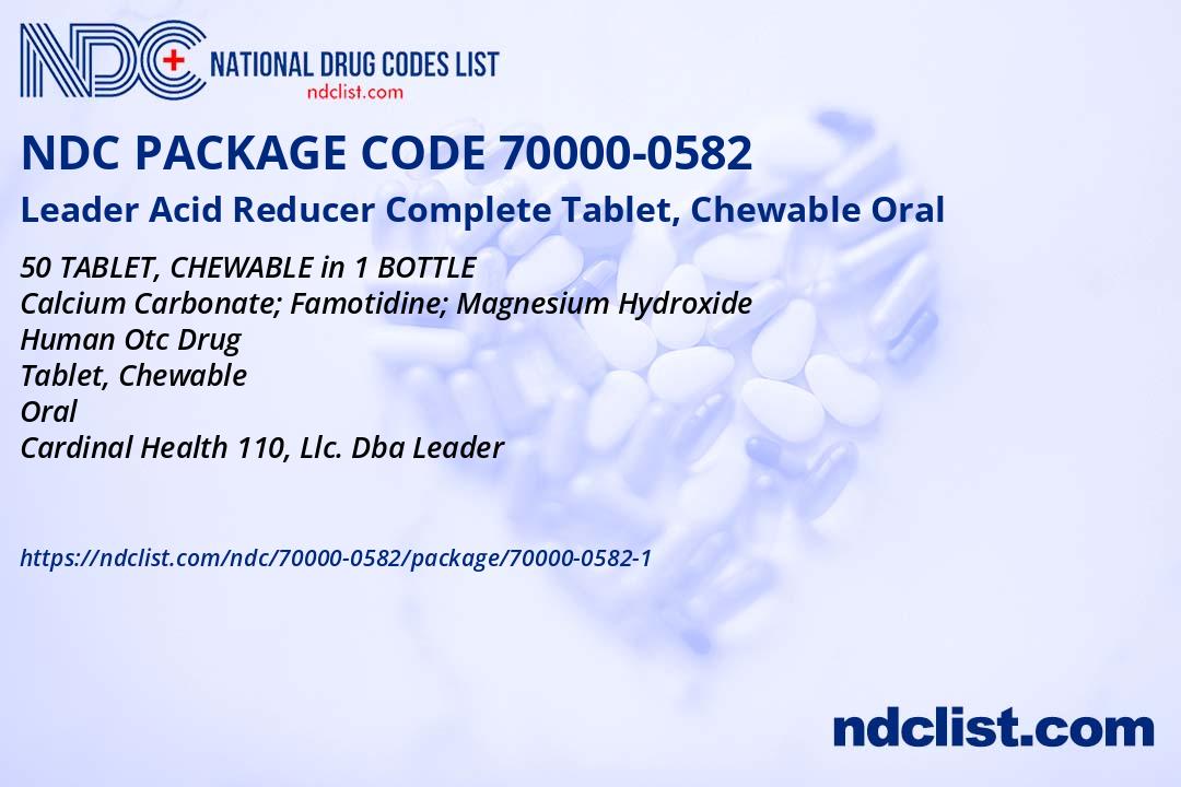 Leader Acid Reducer Complete- NDC70000-0582-1