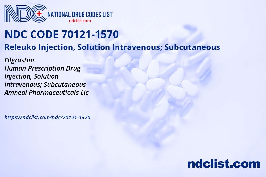NDC 70121-1570 Releuko Injection, Solution Intravenous; Subcutaneous