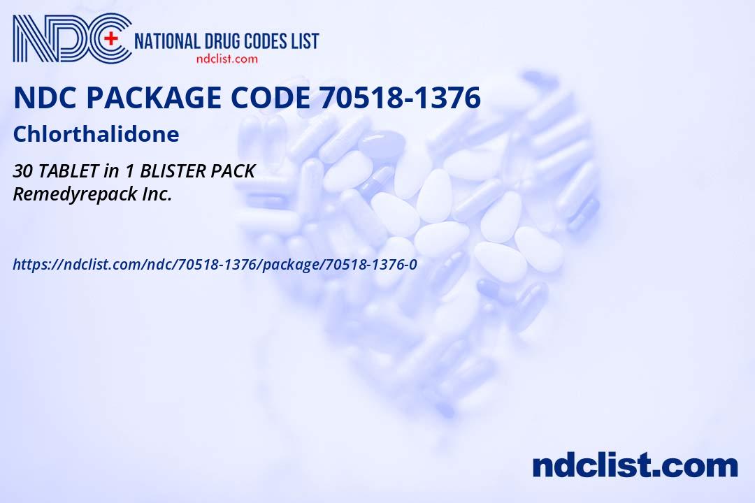 NDC Package 70518-1376-0 Chlorthalidone