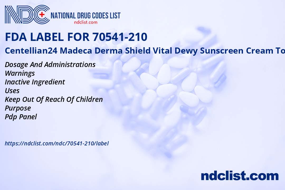 Centellian24 Madeca Derma Shield- FDA Label NDC70541-210