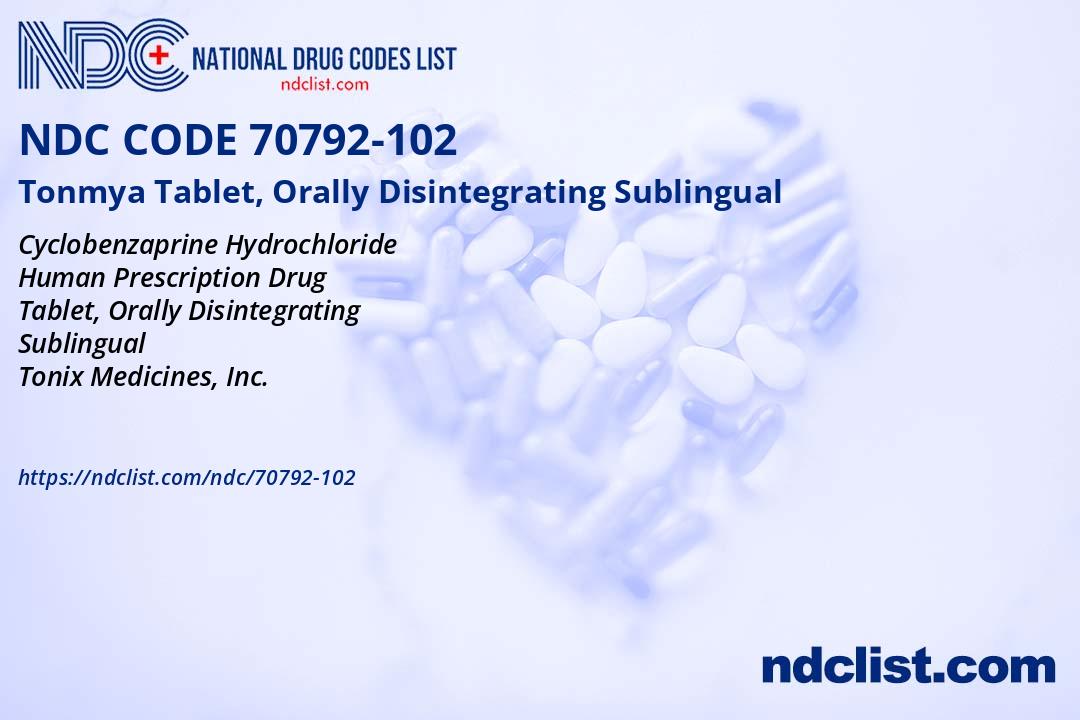 Tonmya Shell Tonmya Tablet, Orally Disintegrating - NDC 70792-102