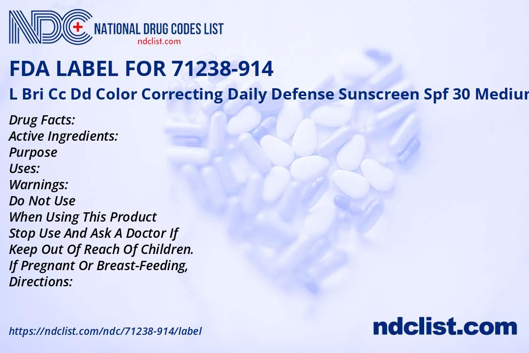 L Bri Cc Dd Color Correcting Dail - FDA Label NDC 71238-914