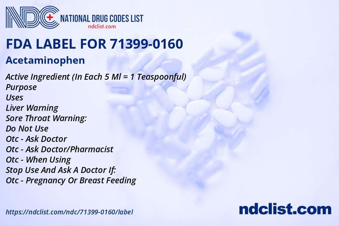 FDA Label for Acetaminophen Elixir Oral Indications, Usage & Precautions