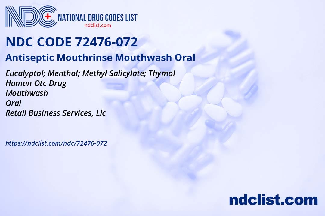 Antiseptic Mouthrinse Mouthwash - NDC 72476-072