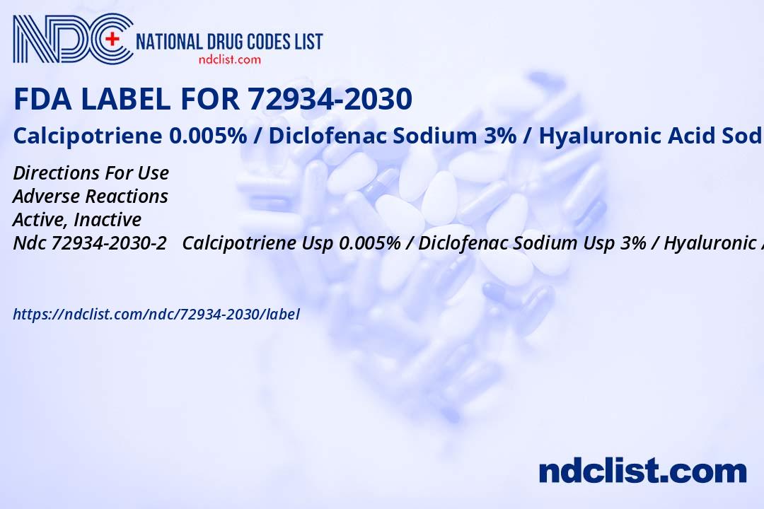 Fda label for calcipotriene 0 005 diclofenac sodium 3 hyaluronic