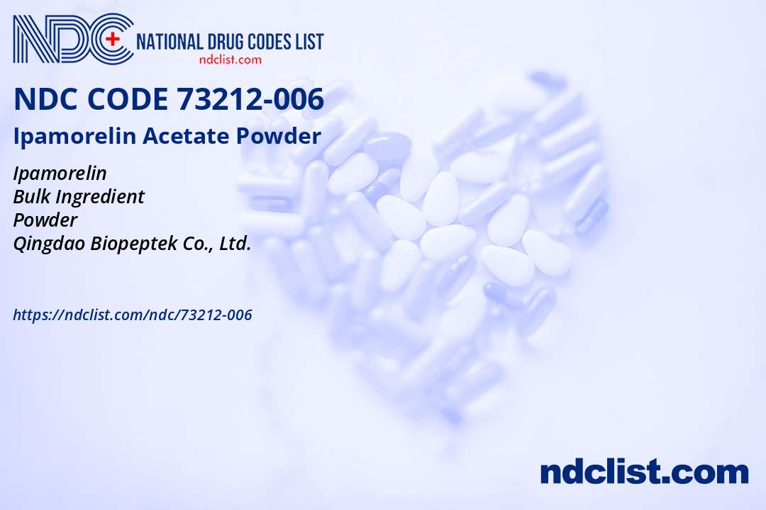 Ipamorelin Acetate Powder- NDC73212-006