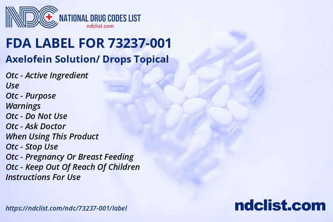 Axelofein- FDA Label NDC73237-001
