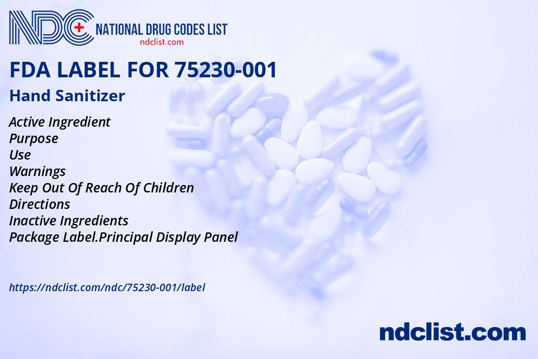 FDA Label for Hand Sanitizer - Indications, Usage & Precautions