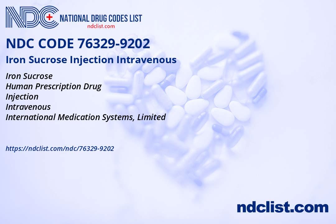 NDC 76329-9202 Iron Sucrose Injection Intravenous