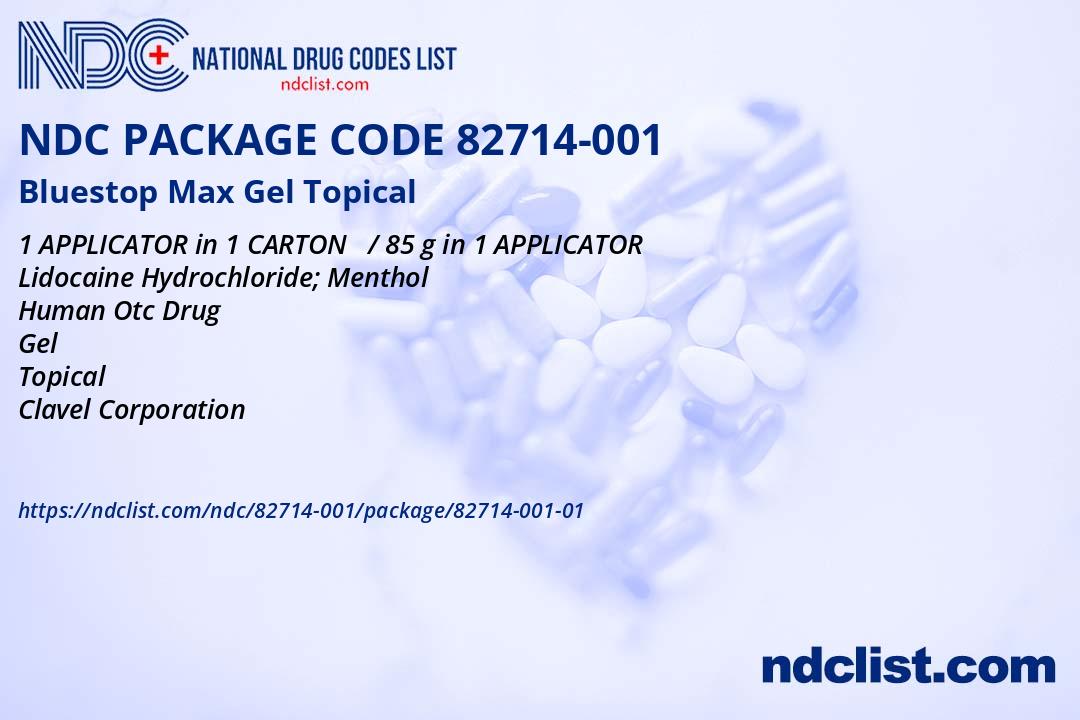 Bluestop Max Gel- NDC82714-001-01