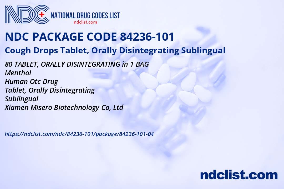 Drop Tablets Cough Drops - NDC 84236-101-04
