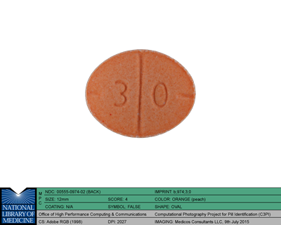 Dextroamphetamine Saccharate,  Amphetamine Aspartate,  Dextroamphetamine Sulfate And Amphetamine Sulfate Image