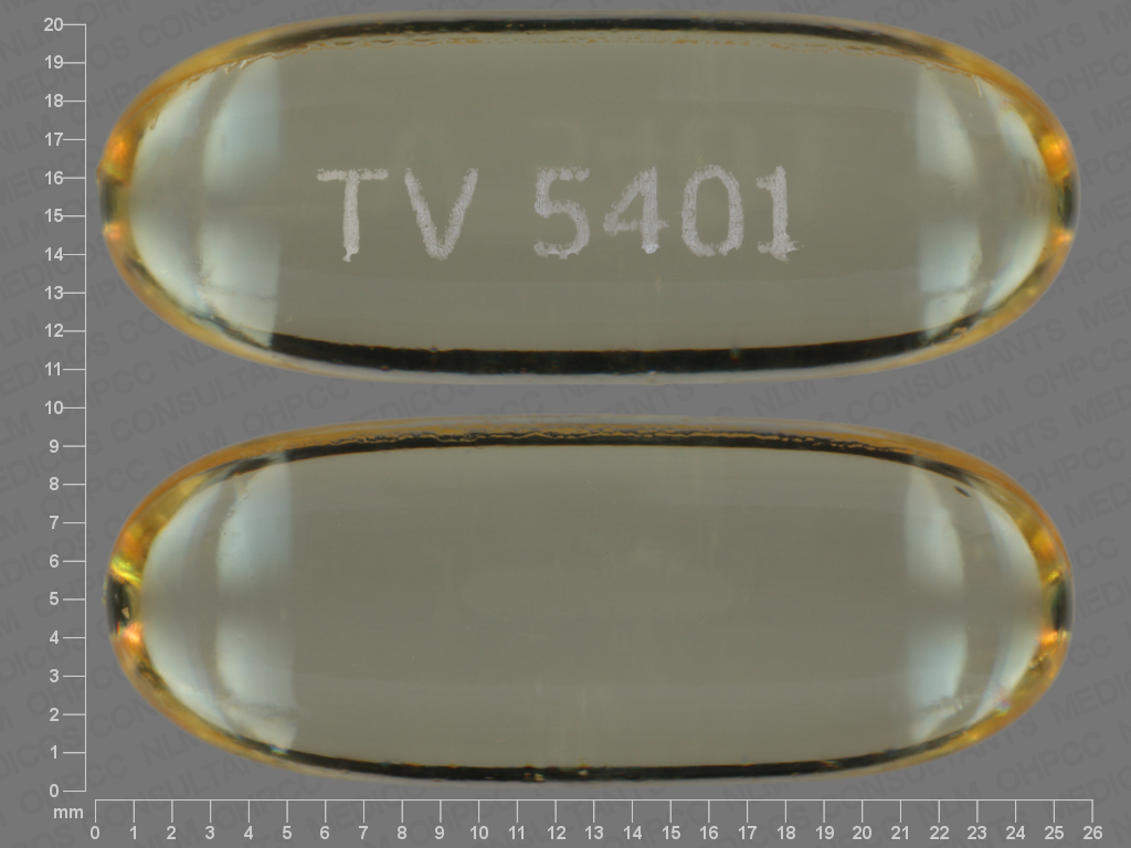 Pill Identifier Omega3acid Ethyl Esters NDC 00935401