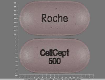 Image of Image of Cellcept  tablet, film coated by Genentech, Inc.