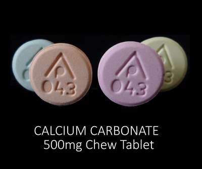 Image of Image of Calcium Carbonate 500 Mg  tablet, chewable by Reliable 1 Laboratories Llc