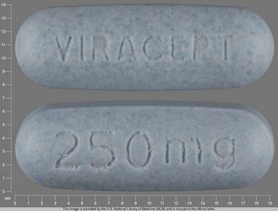 Image of Image of Viracept  tablet, film coated by Agouron