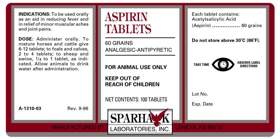 Image of aspirin tablet 60 label - aspirintablet60