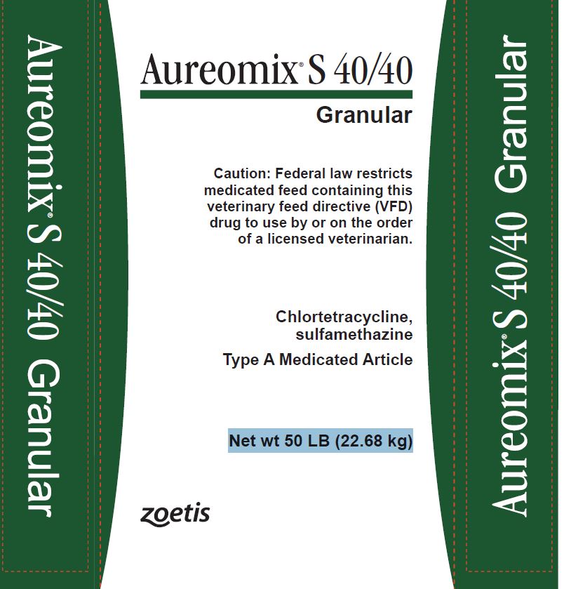 Aureomix S 40-40 Granular Bag label - aureomix 1