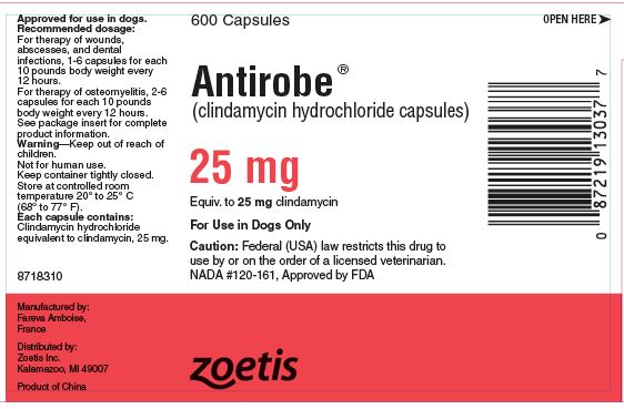 Antirobe Capsules 25 mg label - antirobe 5