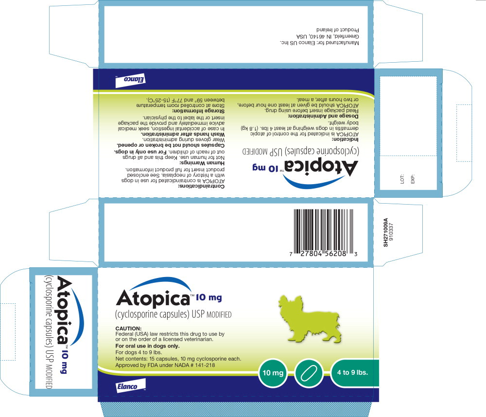 Principal Display Panel - Atopica 10mg Carton Label - ato02 0002 04