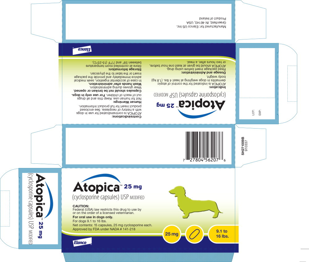 Principal Display Panel - Atopica 25mg Carton Label - ato02 0002 06