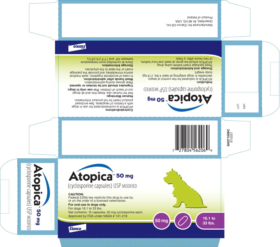 Principal Display Panel - Atopica 50mg Carton Label - ato02 0002 08