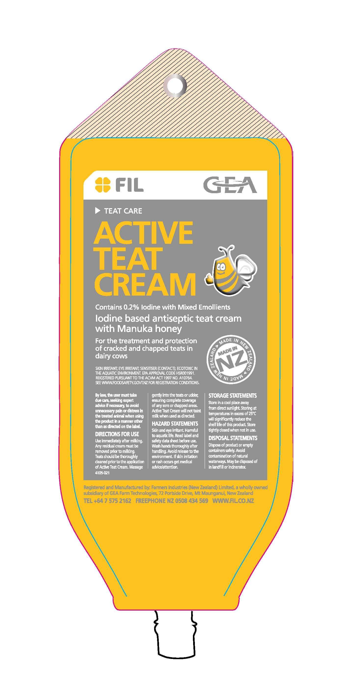 Active Teat Cream Pouch 500gm 17 April 2015