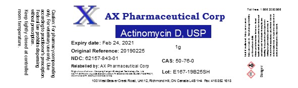 Actinomycin D 1G S E167 19B25SH