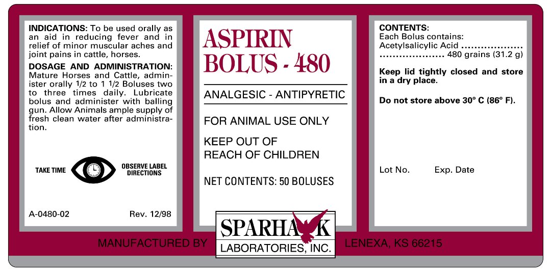 SLI Aspirin Bolus 480 12