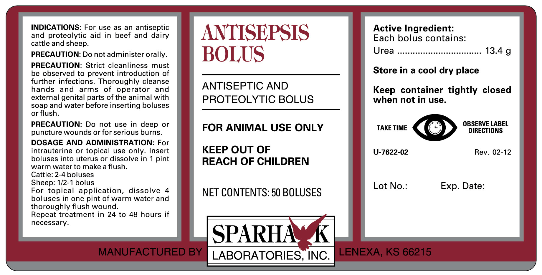 SLI Antisepsis Bolus 14