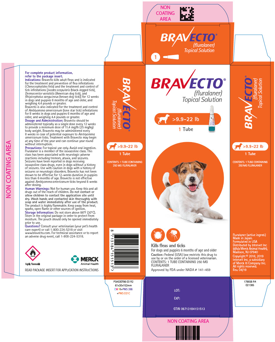 Animal NDC 0061-5501-01 Bravecto Fluralaner