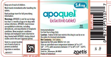 5.4 mg Tablet Bottle Label - apoquel 4