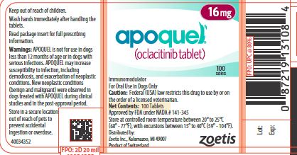 16 mg Tablet Bottle Label - apoquel 5