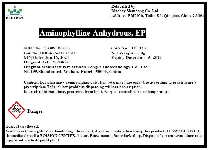 Aminophylline Anhydrous 500g vet Longke