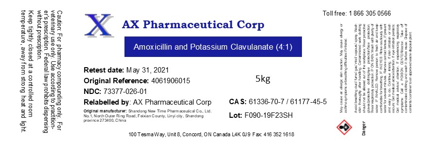 Amoxicillin and Potassium Clavulanate 5kg vet New Time