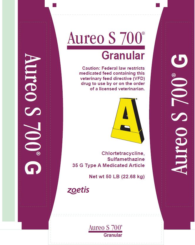 Aureo S 700 50 lb bag label - aureo s 700 1