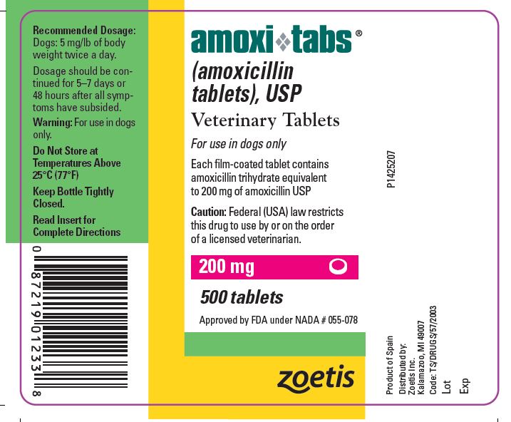 200 mg Tablet Bottle Label - amoxi tabs 2