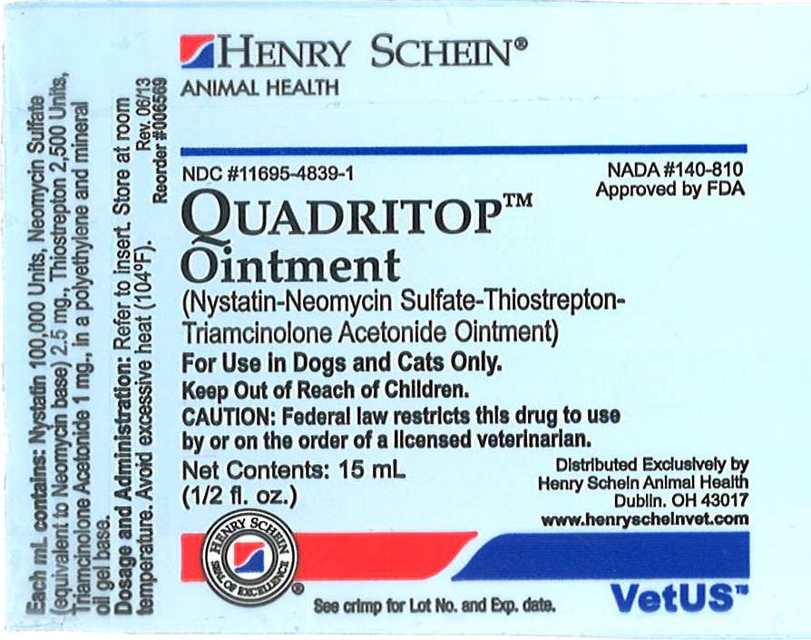 Animal NDC 1169548394 Quadritop Nystatin, Neomycin Sulfate