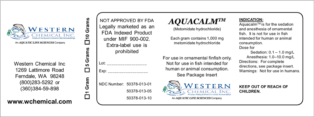 Aquacalm US box label