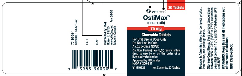 Animal NDC 13985-960-30 Ostimax Chewable Deracoxib