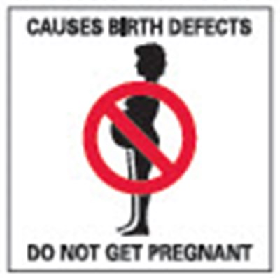 Warning to Female Patients: Avoid Pregnancy - f6d66b0a 7f01 4905 875d 706e2d3a6363 03