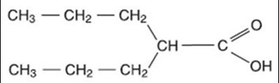 Chemical Structure - valproic 01