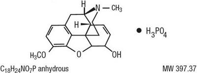 Chemical structure of Codeine Phosphate - bulapapcafcodcap 4