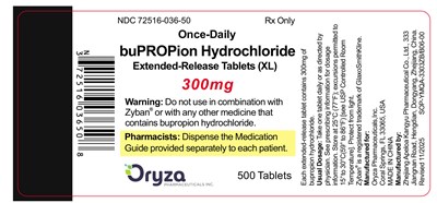 Bupropion Hydrochloride Extended-release Tablets (xl), 300 mg, 500 Count (Bupropion Er Tablets Xl 4)