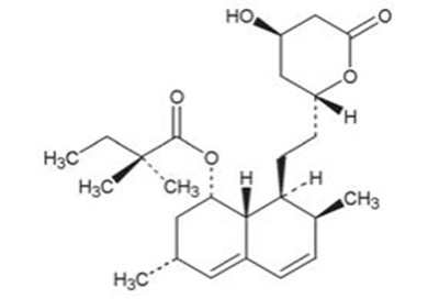 The structural formula of Simvastatin, USP is a white to off-white, nonhygroscopic, crystalline powder that is practically insoluble in water and freely soluble in chloroform, methanol and ethanol. - image 6