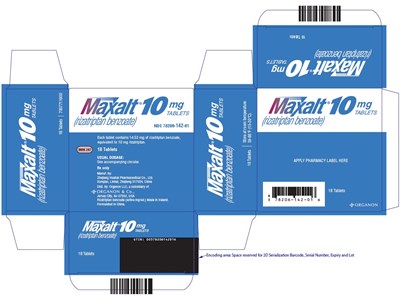 PRINCIPAL DISPLAY PANEL - 10 mg Tablet Pouch Carton - maxalt 07