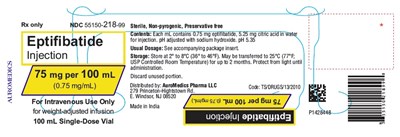 PACKAGE LABEL-PRINCIPAL DISPLAY PANEL - 75 mg per 100 mL (0.75 mg / mL) - Container Label - eptifibatide fig2